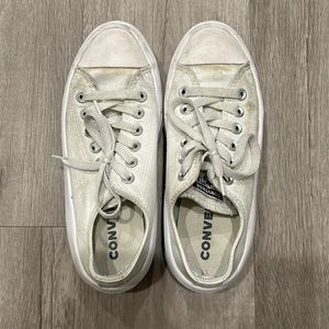 White Converse Move Low Tops